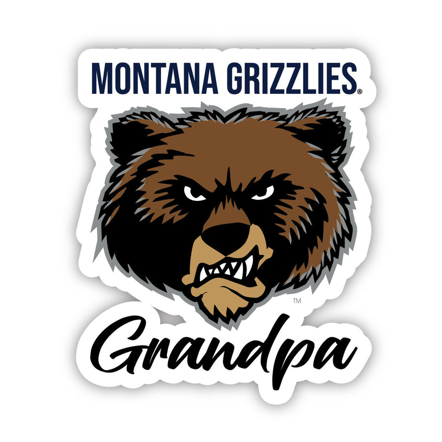 Montana University 4-Inch Proud Grandpa NCAA - Durable School Spirit Vinyl Decal Perfect Gift for Grandpa Image 1