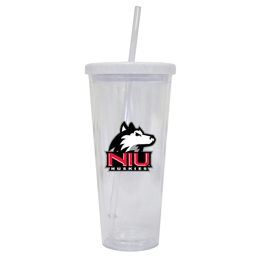 Northern Illinois University 24 oz Straw Tumbler Image 1