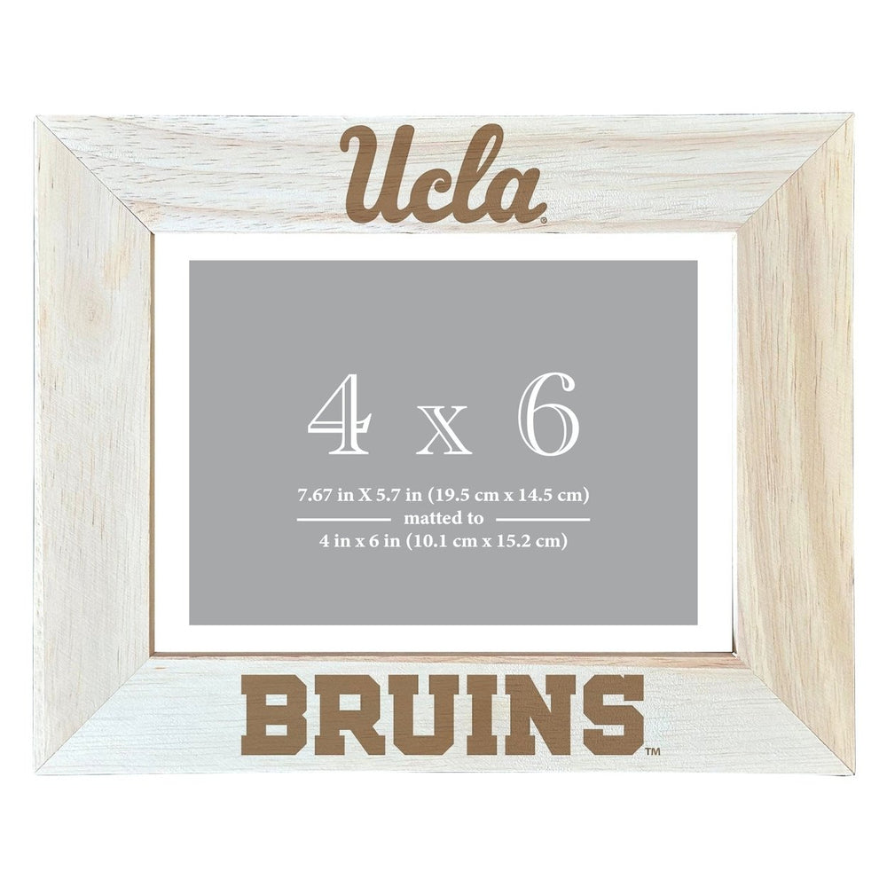 UCLA Bruins Wooden Photo Frame - Customizable 4 x 6 Inch - Elegant Matted Display for Memories Image 2