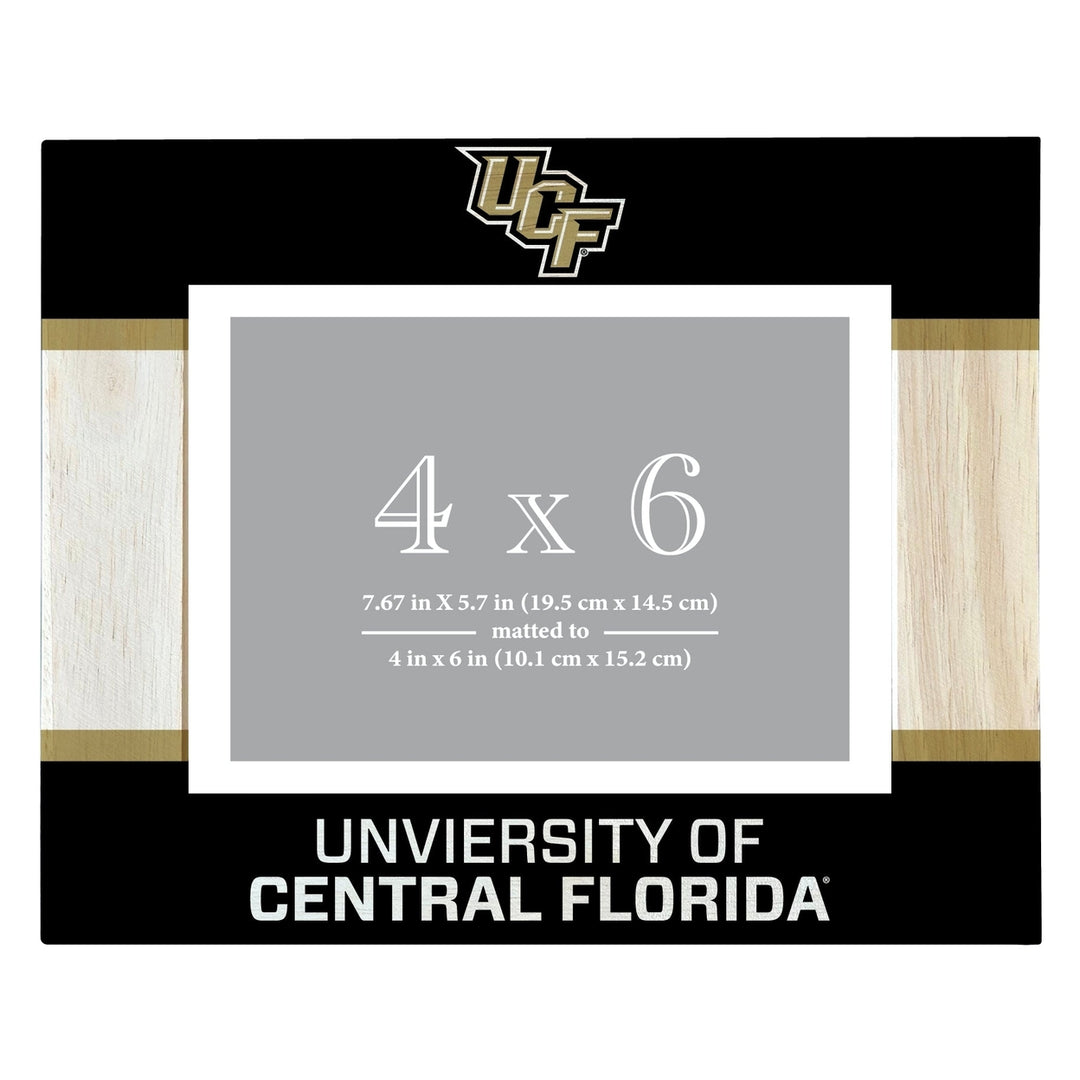 Unviersity of Central Florida Knights Wooden Photo Frame Matted to 4 x 6 Inch Image 1