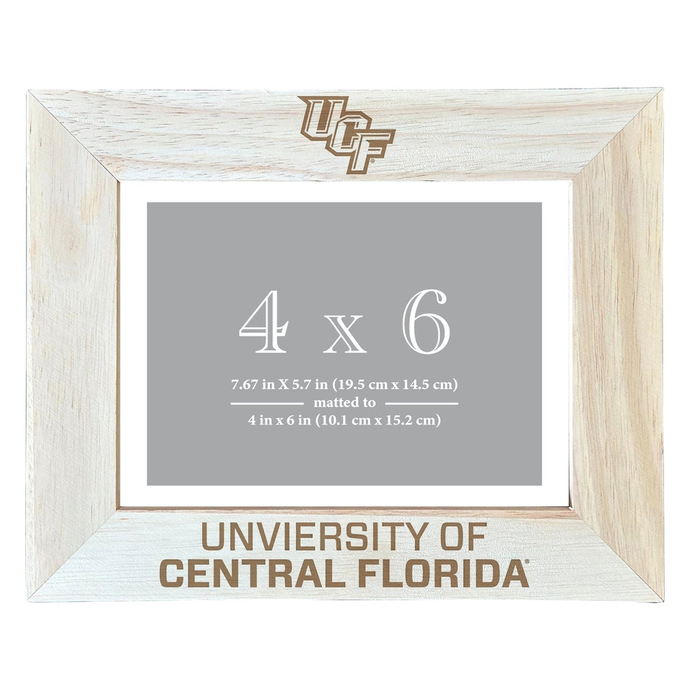 Unviersity of Central Florida Knights Wooden Photo Frame Matted to 4 x 6 Inch Image 2