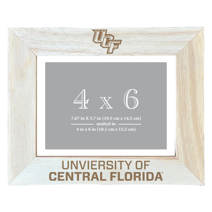 Unviersity of Central Florida Knights Wooden Photo Frame Matted to 4 x 6 Inch Image 1