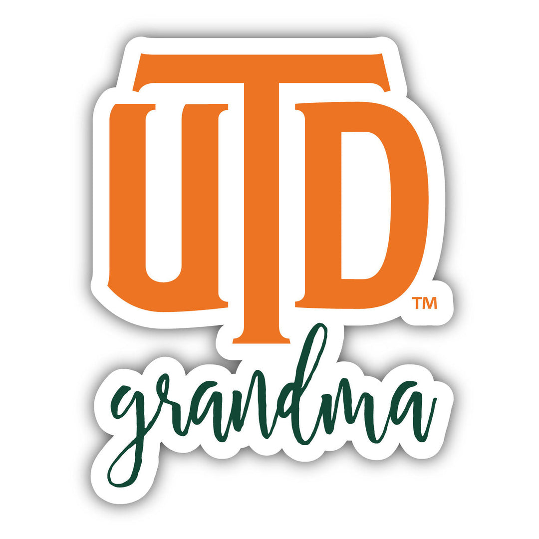 University of Texas at Dallas 4 Inch Proud Grandpa Die Cut Decal Image 2