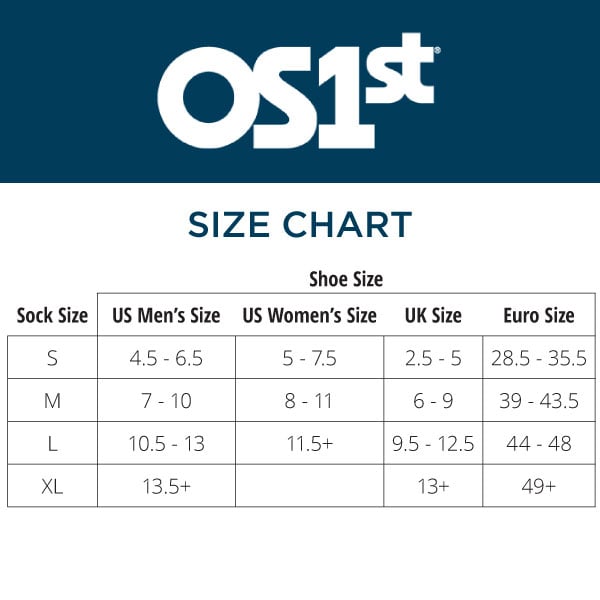 OS1st Plantar Fasciitis Socks White Unisex Compression Crew OS1-3434W Medical Support Image 3