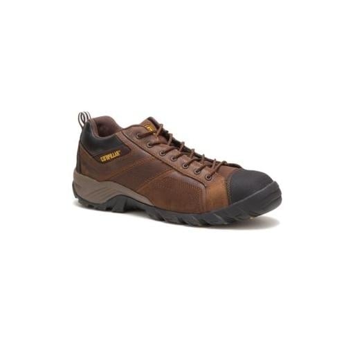 Caterpillar Mens Argon Composite Toe Work Shoe Dark Brown Image 2