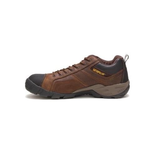 Caterpillar Mens Argon Composite Toe Work Shoe Dark Brown Image 3