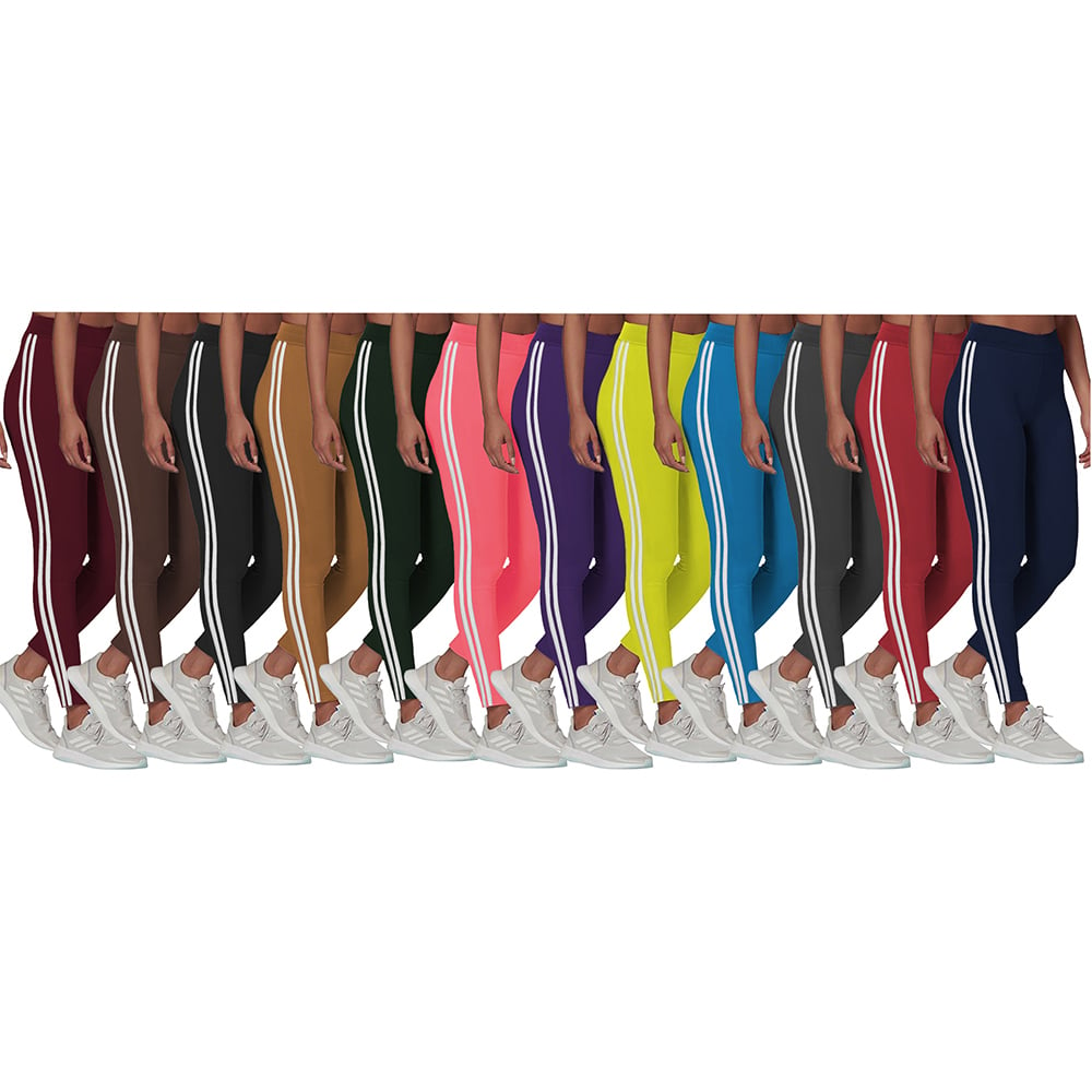 5-Pack: Womens Ultra-Soft Smooth High Waisted Fleece Lined Winter Warm Cozy Leggings Image 6