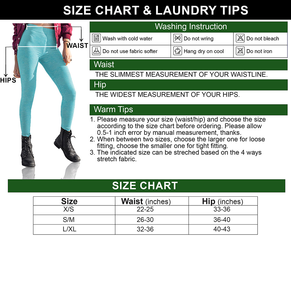 Multi-Pack: Womens Ultra-Soft Smooth High Waisted Fleece Lined Winter Warm Cozy Leggings Image 12
