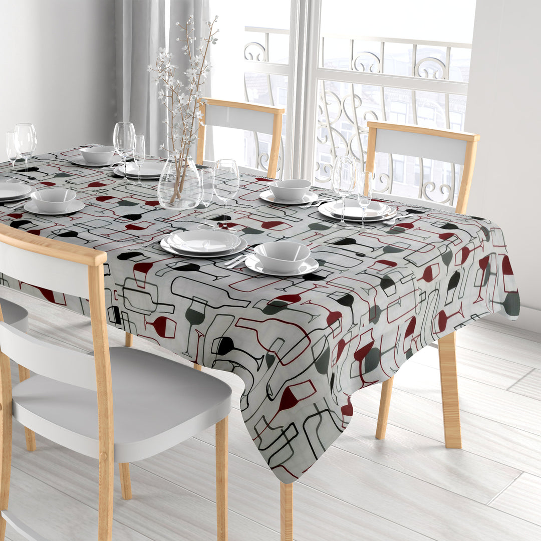 Waterproof Vinyl Tablecloth Flannel Backed Stain Resistant Multiple Sizes Image 8