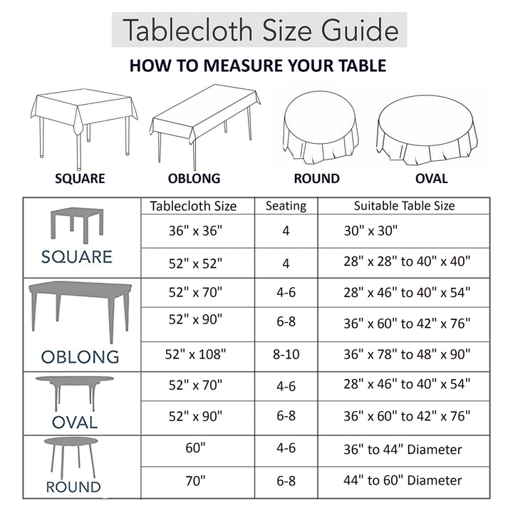 Waterproof Vinyl Tablecloth Flannel Backed Stain Resistant Multiple Sizes Image 12