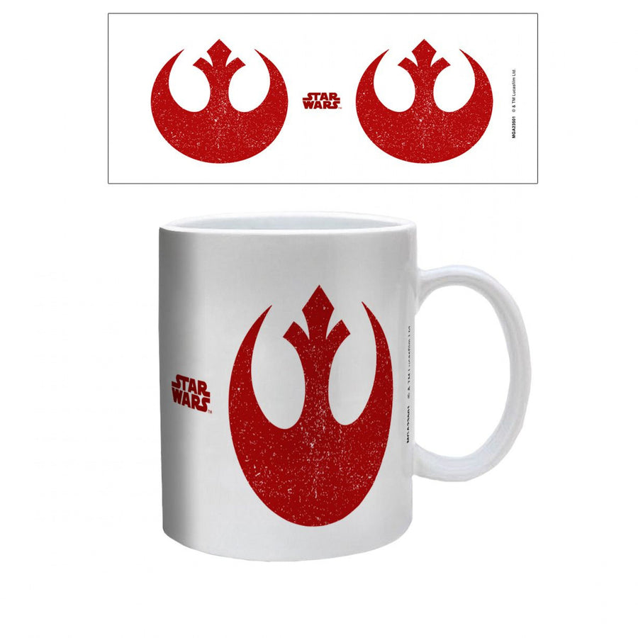 Star Wars Distressed Rebel Symbol 11 oz. Ceramic Mug Image 1