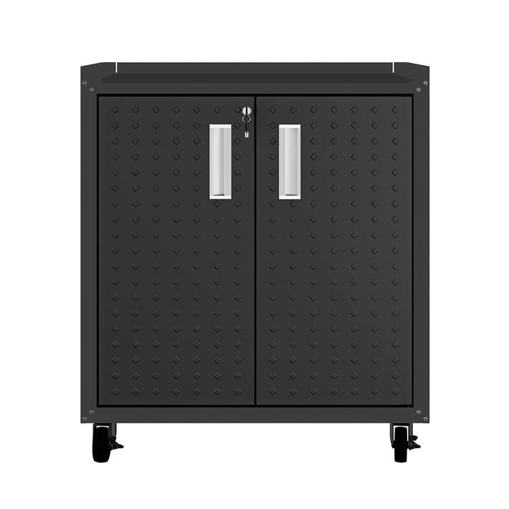 3-Piece Fortress Mobile Space-Saving Steel Garage Cabinet and Worktable 3.0 y Image 3