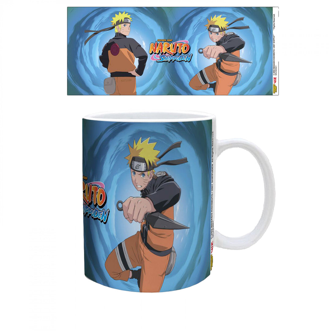 Naruto Uzumaki Poses 11 oz. Ceramic Mug Image 1