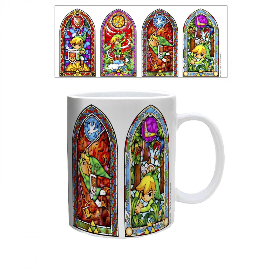 The Legend of Zelda Stained Glass Window 11 oz. Ceramic Mug Image 1