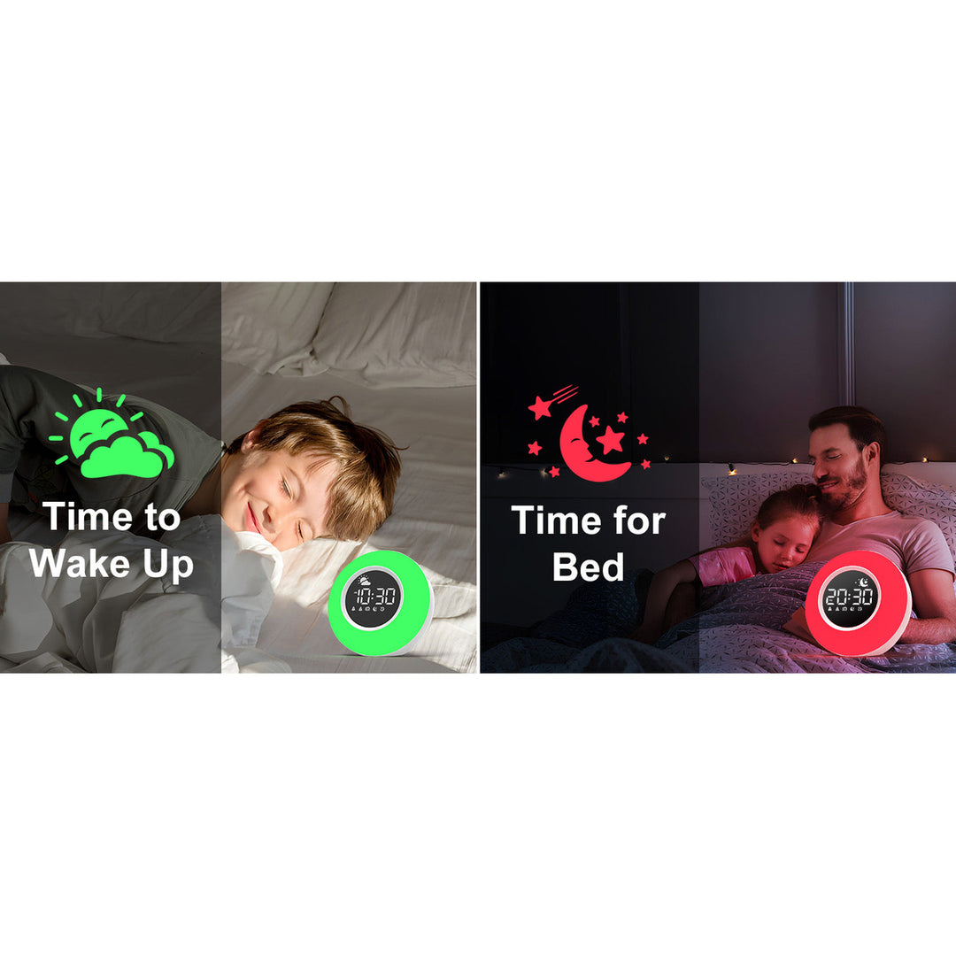 Color Changing Alarm Clock Night Light Sleep Sound Machine Image 8