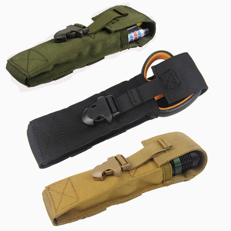 1000D Nylon Flashlight Tactical Bag Multi Functional Molle Pouch Camping Hunting Waterproof Toolkit Image 1
