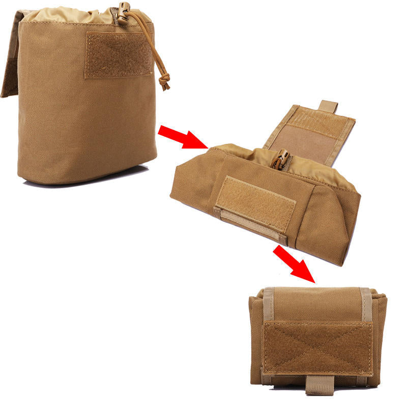 1000D Nylon Waterproof Tactical Bag Multi-functional Folding Outdoor Hiking Travel Tool Bag Drawstring Storage Bag Image 1