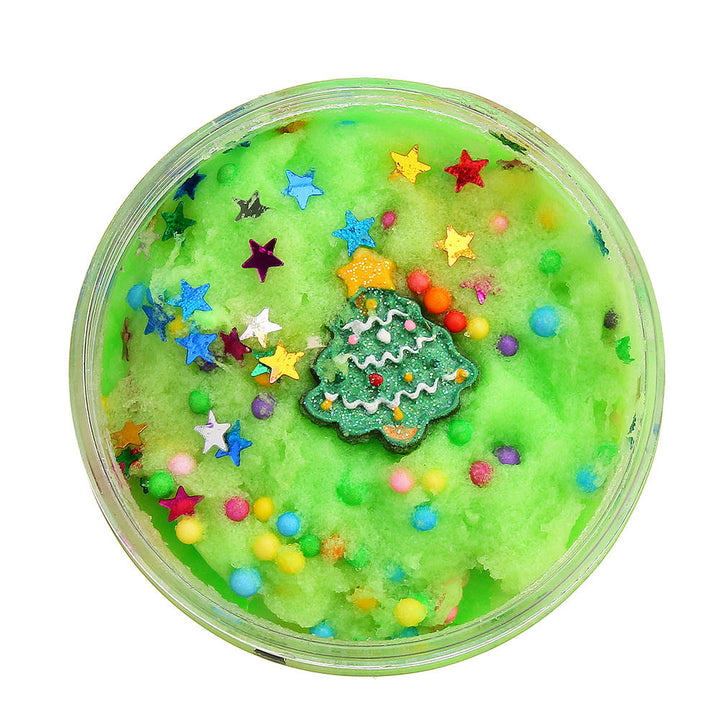 100ML Christmas Cloud Slime Squishy Scented Stress Clay Kids Toy Sludge Cotton Mud Plasticine Gifts Image 6