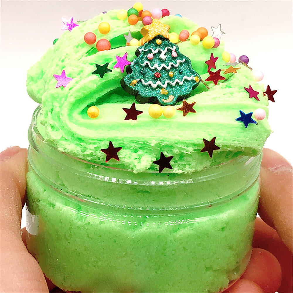 100ML Christmas Cloud Slime Squishy Scented Stress Clay Kids Toy Sludge Cotton Mud Plasticine Gifts Image 8