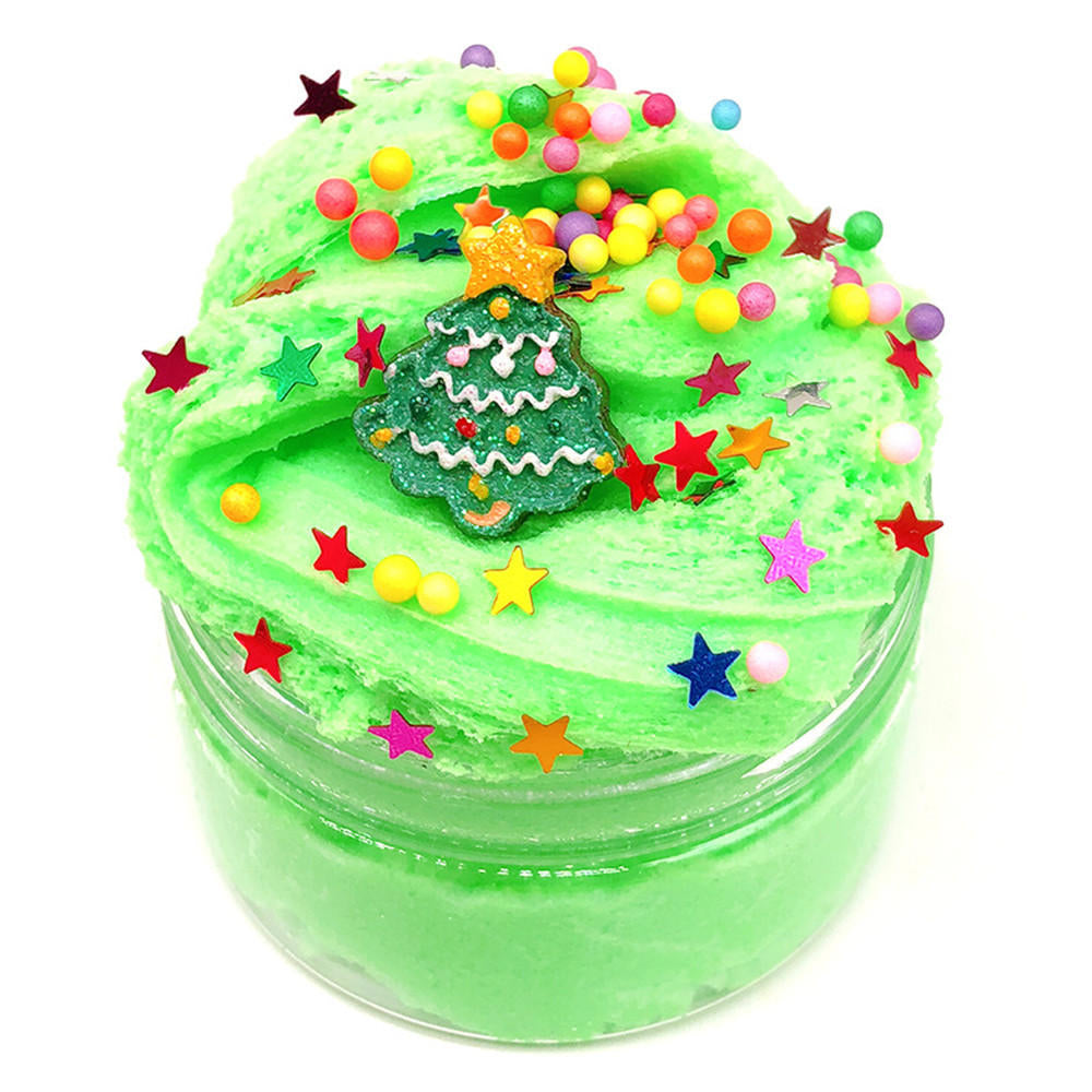 100ML Christmas Cloud Slime Squishy Scented Stress Clay Kids Toy Sludge Cotton Mud Plasticine Gifts Image 9