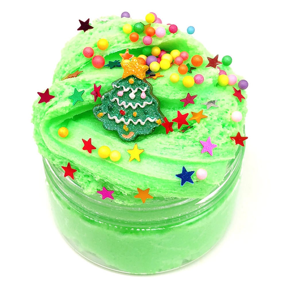 100ML Christmas Cloud Slime Squishy Scented Stress Clay Kids Toy Sludge Cotton Mud Plasticine Gifts Image 1