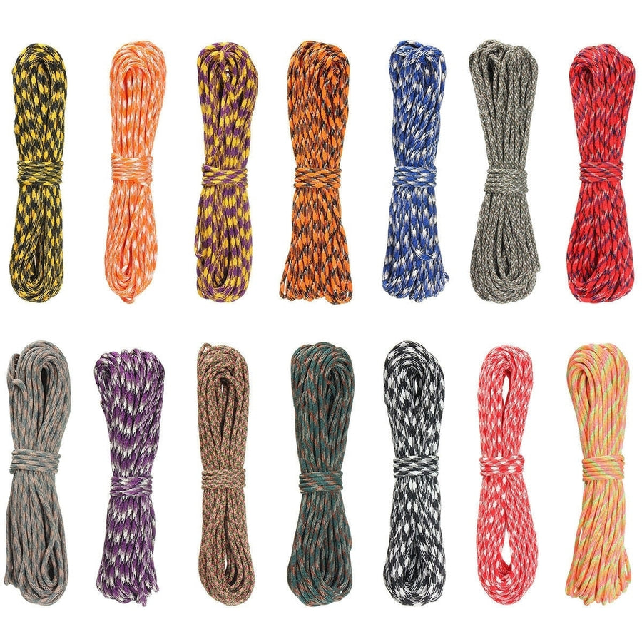 100ft 30m 7 Inner Strand Rainbow Color Paracord Rope Parachute Cord Camping Hiking EDC Image 1