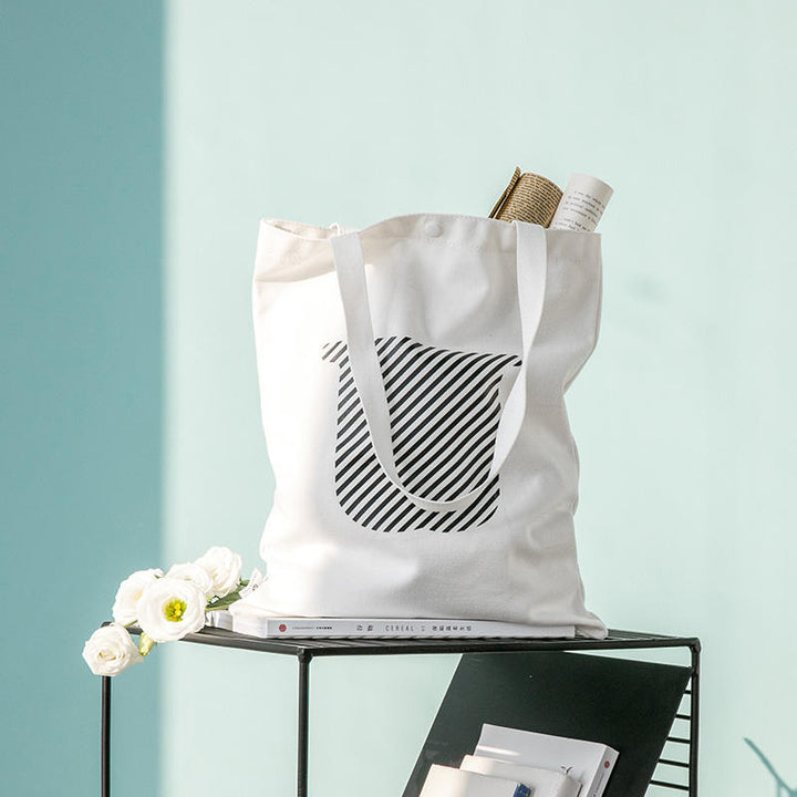 1.38L Canvas Shoulder Bag Leisure Handbag Shopping Bag Outdoor Travel Image 8