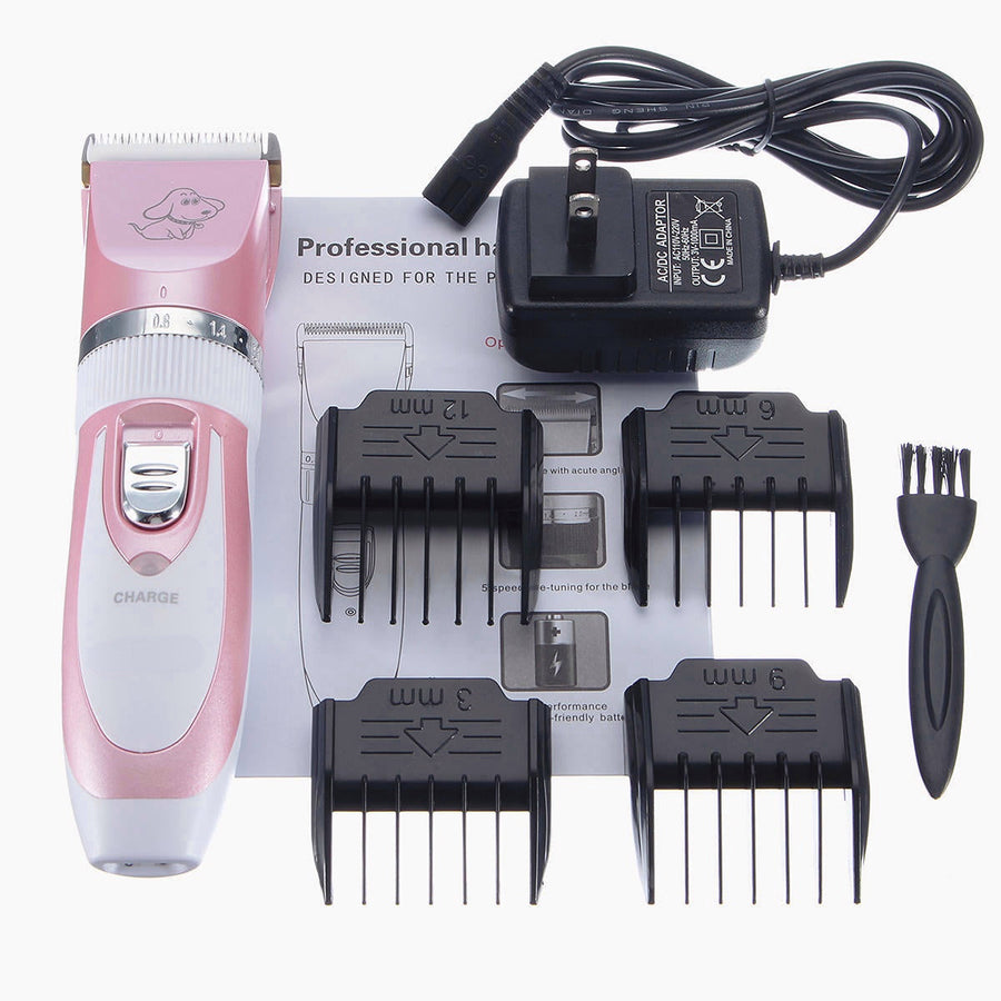 100V-240V Electric Cordless Pet Grooming Clipper Low Noise Dog Cat faux Hair Shaver Trimmer Kit Image 1