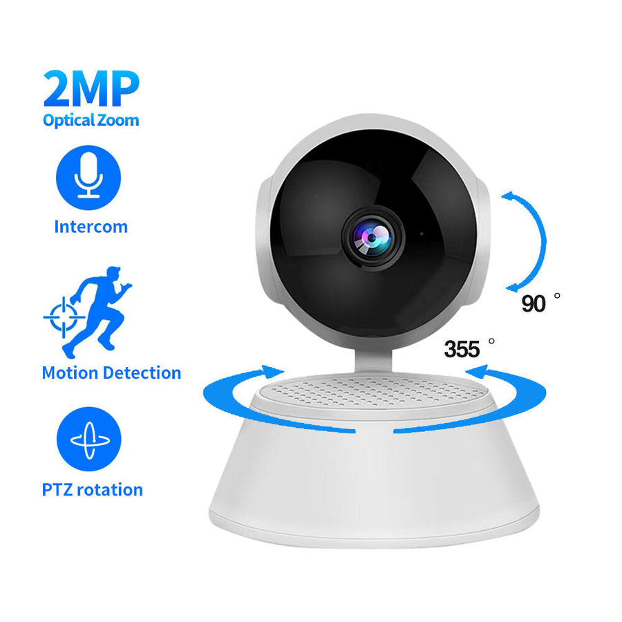 1080P 360-degree Panoramic Wireless Indoor Pan,Tilt IP Camera Security Network Home High-definition Camera Image 1