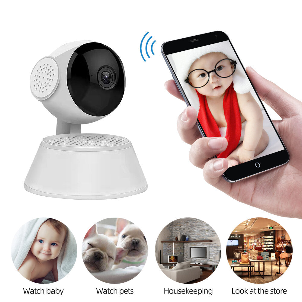 1080P 360-degree Panoramic Wireless Indoor Pan,Tilt IP Camera Security Network Home High-definition Camera Image 2