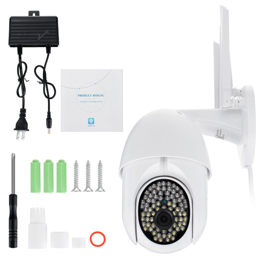 1080P 4X Zoom Wireless IP Security Camera Outdoor CCTV WiFi PTZ 2 Way Audio Image 1