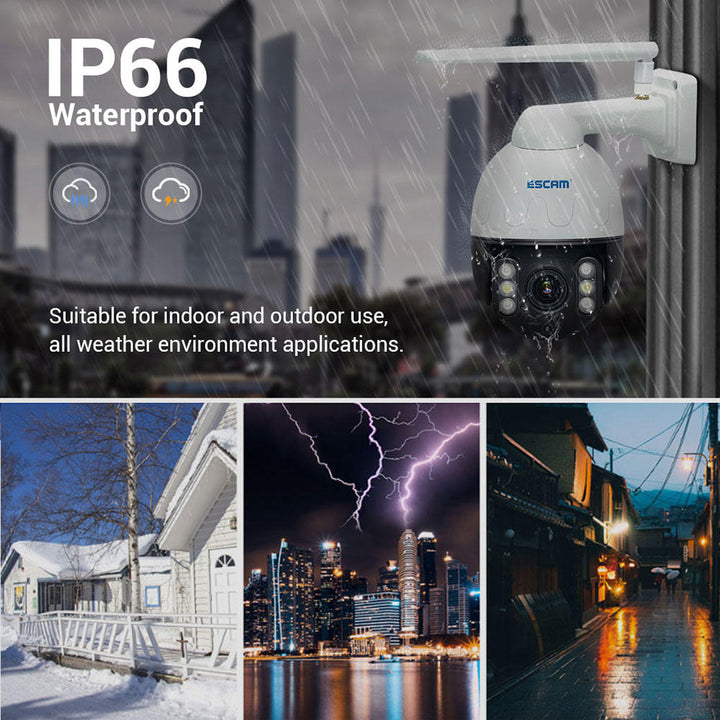 1080P Metal Case WiFi Waterproof IP Camera Support ONVIF Pan Tilt Two Way Talk IR Night Vision Security Camera Image 4