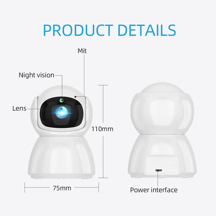 1080P PTZ Smart IP Camera 360 Angle Night Vision Camcorder Video Webcam Home Security Baby Monitor Image 4