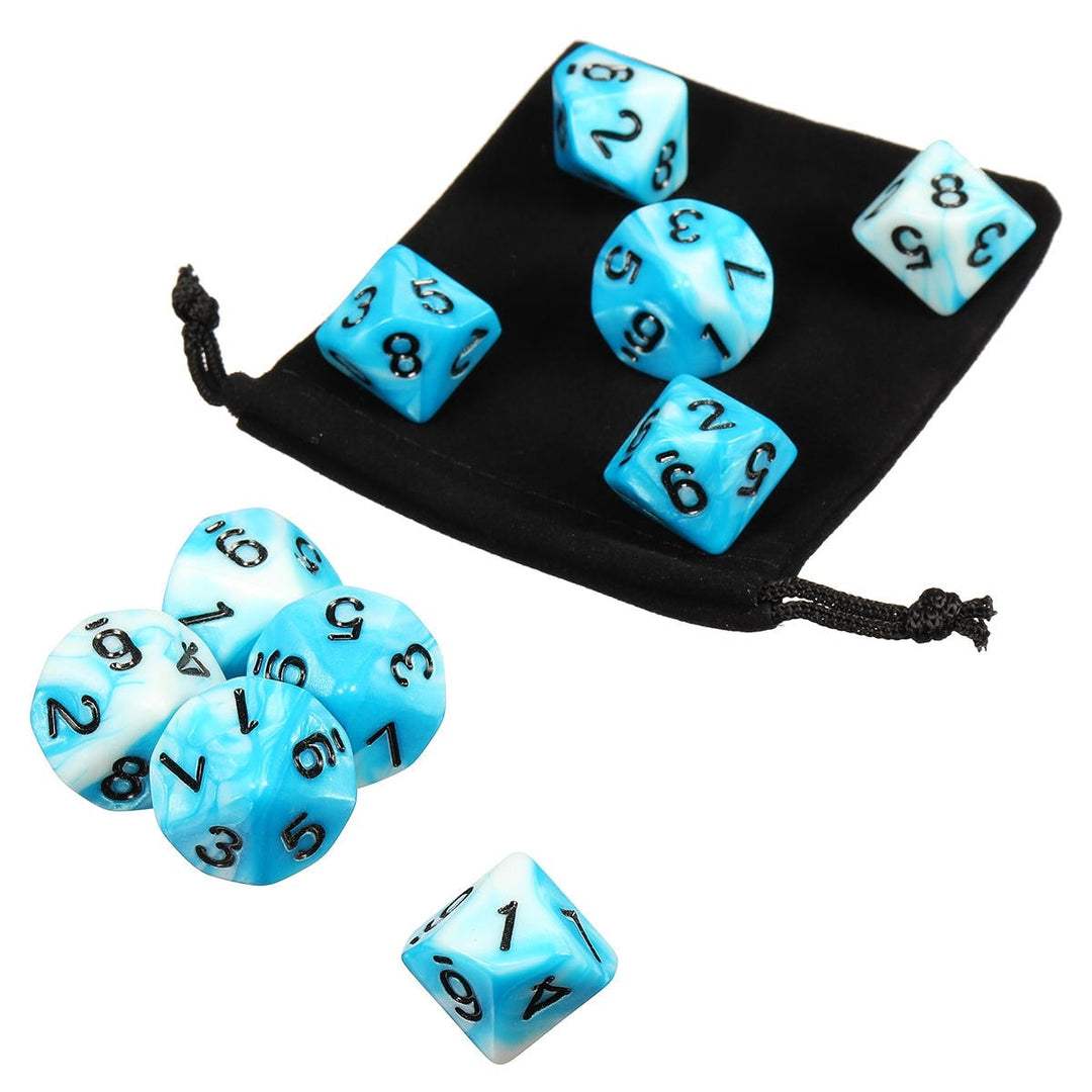 10pcs 10 Sided Dice D10 Polyhedral RPG Role Playing Game Dices w bag Image 3