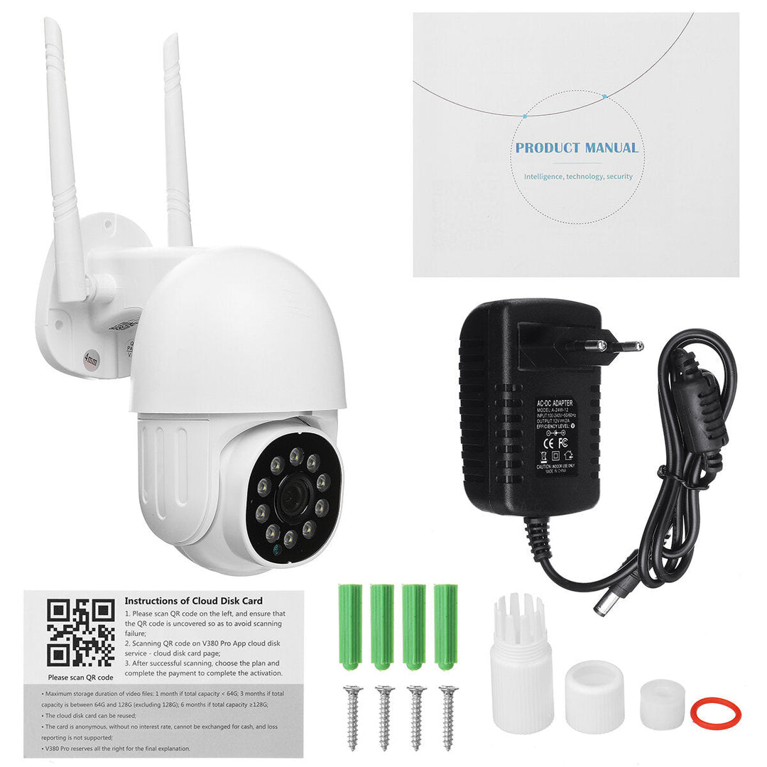 1080P WIFI IP Camera Wireless Outdoor CCTV HD PTZ Smart Home Security IR Camera Image 10