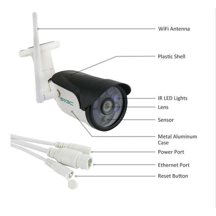 1080P 2MP H264 2-WAY Audio Outdoor Wireless Security Camera Image 4