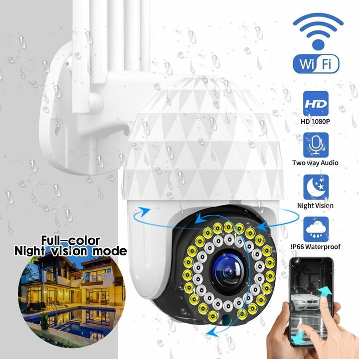 1080P 39 LED Outdoor PTZ IP Camera Two Way Audio Wifi Camera Auto Waterproof Night Vision CCTV Video Surveillance Image 1