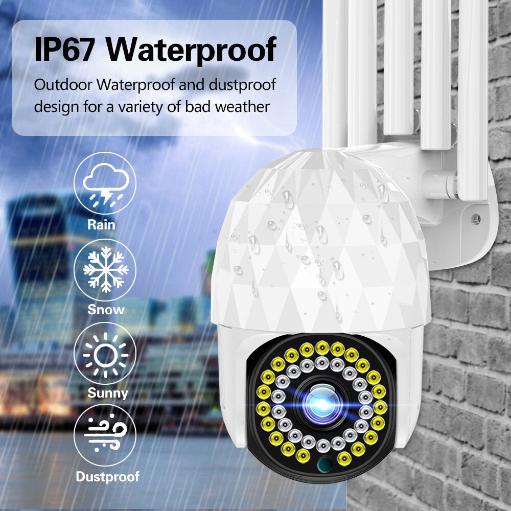 1080P 39 LED Outdoor PTZ IP Camera Two Way Audio Wifi Camera Auto Waterproof Night Vision CCTV Video Surveillance Image 4