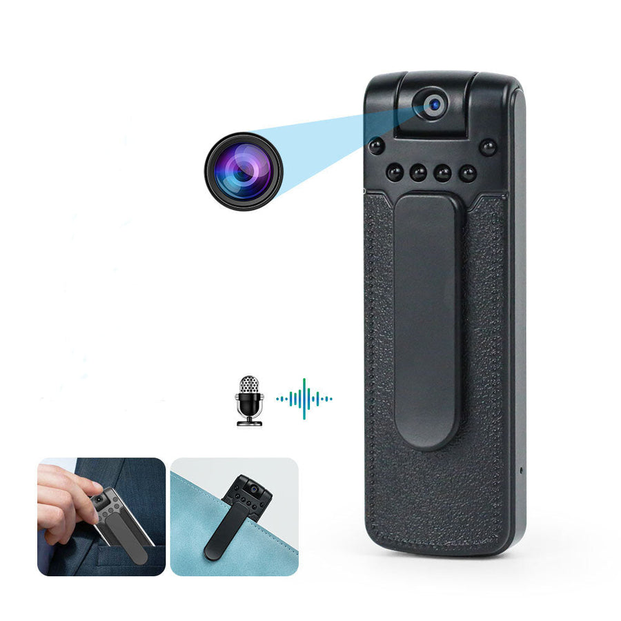 1080P HD Mini Security Camera Portable Video Recorder Infrared Night Vision Camera Non-handheld Wearable Image 1