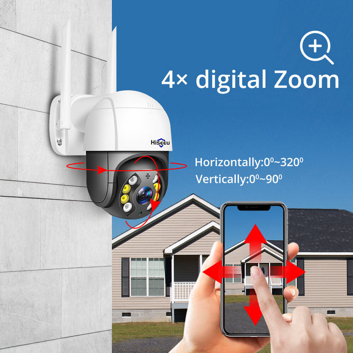 1080P Speed Dome WIFI Camera 2MP Outdoor Wireless PTZ IP Camera Cloud-SD Slot ONVIF 2-Way Audio Network CCTV Image 2
