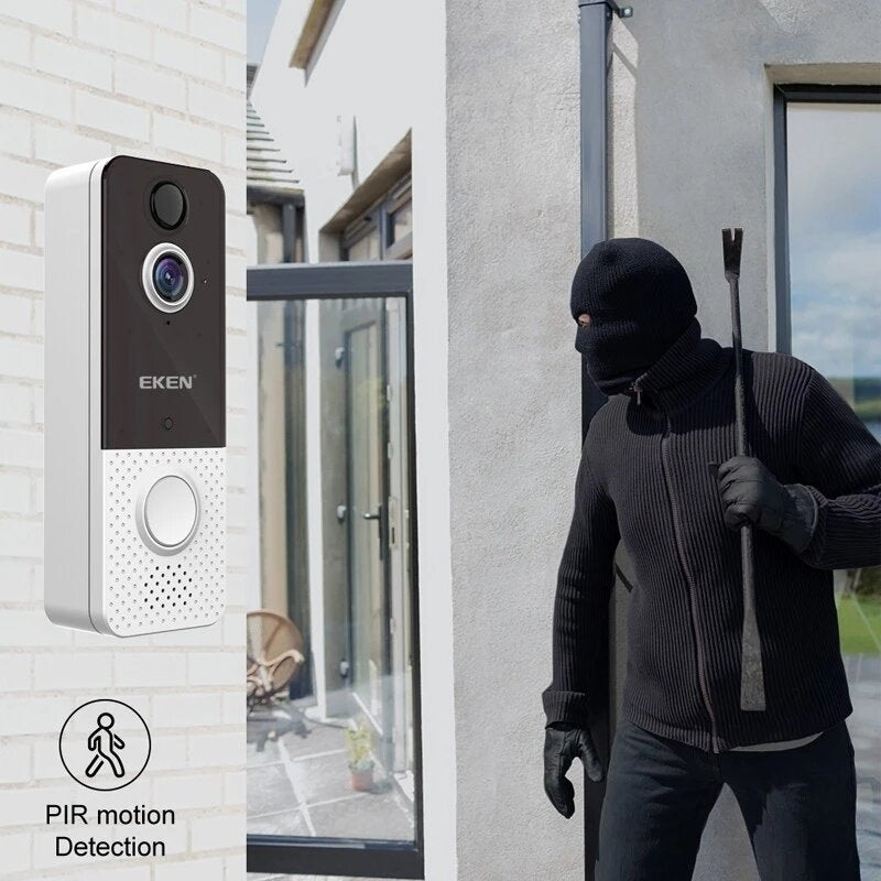 1080P WIFI Smart Video Doorbell Camera Visual Intercom Night Vision IP Doorbell PIR Wireless IP67 Waterproof Cam Image 4