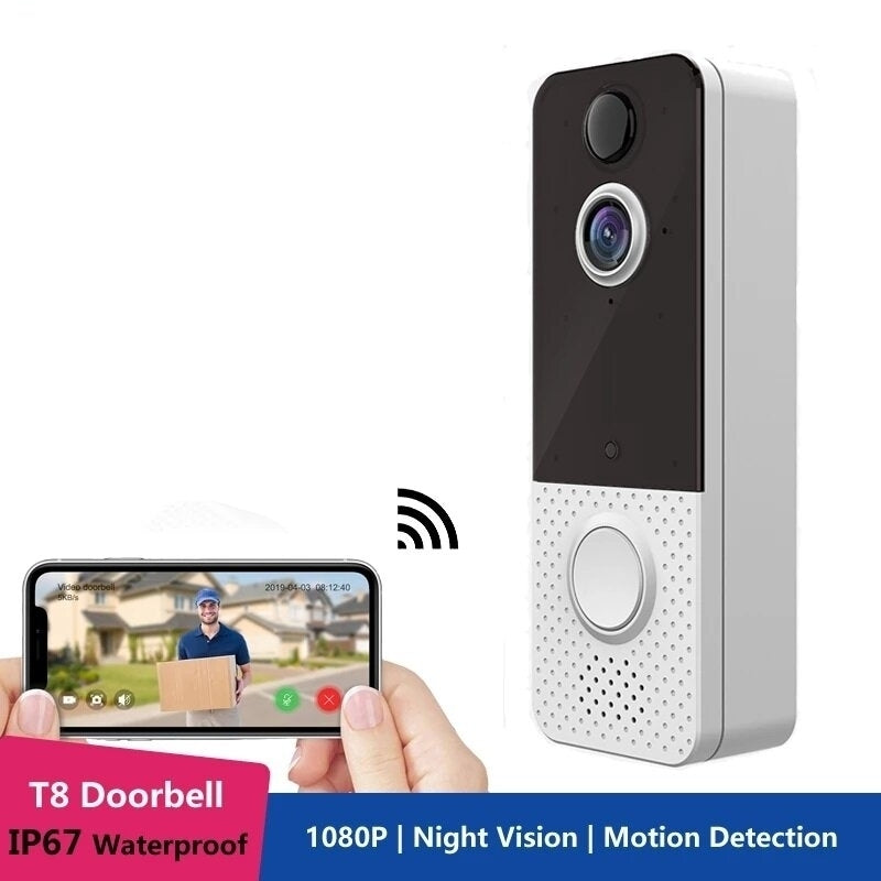 1080P WIFI Smart Video Doorbell Camera Visual Intercom Night Vision IP Doorbell PIR Wireless IP67 Waterproof Cam Image 7