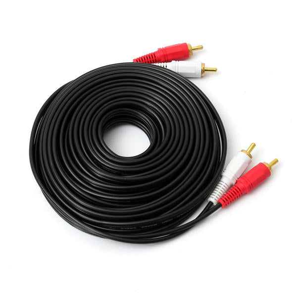 10M33Ft Dual RCA to RCA Audio Video AV Cable For HDTV DVD VCR Stereo Image 9