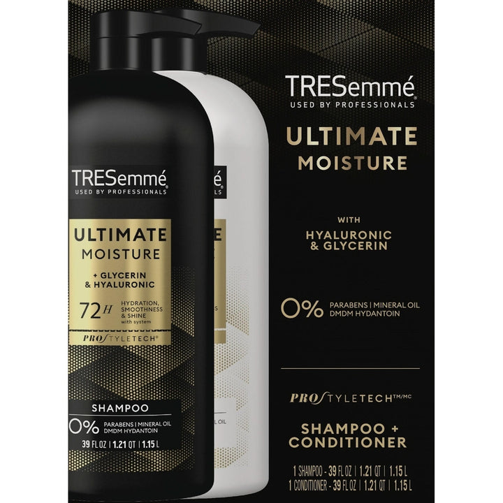 TRESemme Ultimate Moisture Shampoo and Conditioner 39 Fluid Ounce (Pack of 2) Image 3