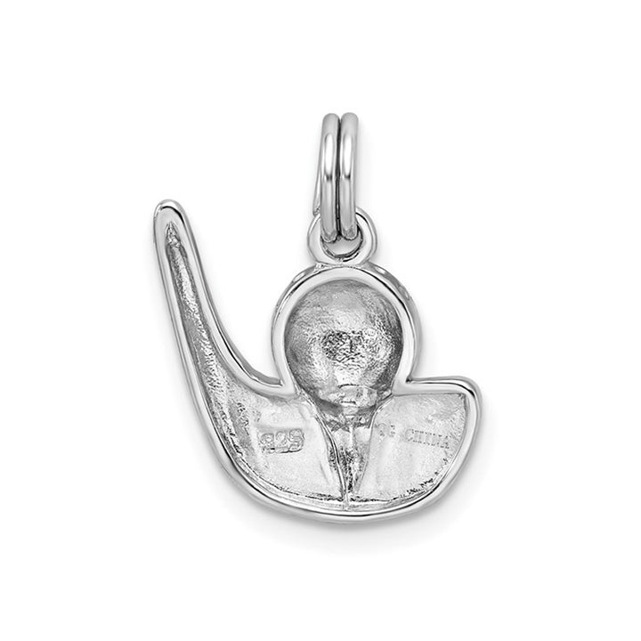 Sterling Silver Golf Club and Ball Charm Pendant Necklace with Chain Image 3