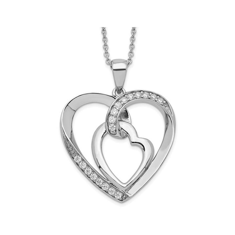 My Heart to Yours Pendant Necklace in Sterling Silver with Chain Image 1