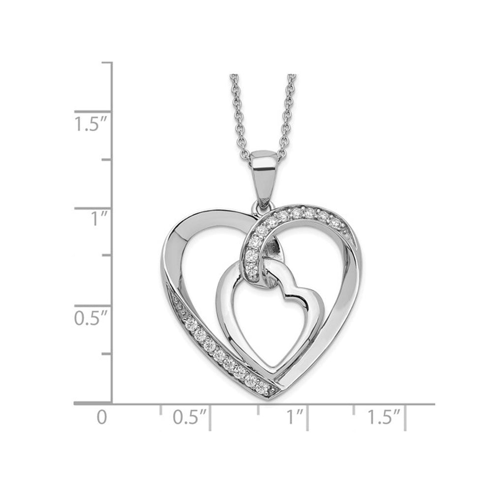 My Heart to Yours Pendant Necklace in Sterling Silver with Chain Image 2