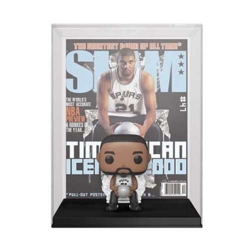 Tim Duncan San Antonio Spurs NBA SLAM Pop! Cover Figure with Case Image 2