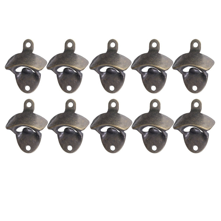 10pcs Bottle Openers Cast Iron Wall Mounted Bar Vintage Style Bars Opener Image 3