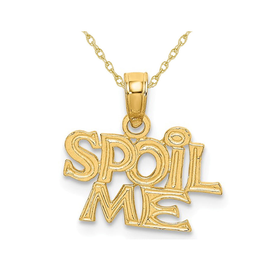 14K Yellow Gold - Spoil Me - Charm Pendant Necklace with Chain Image 1